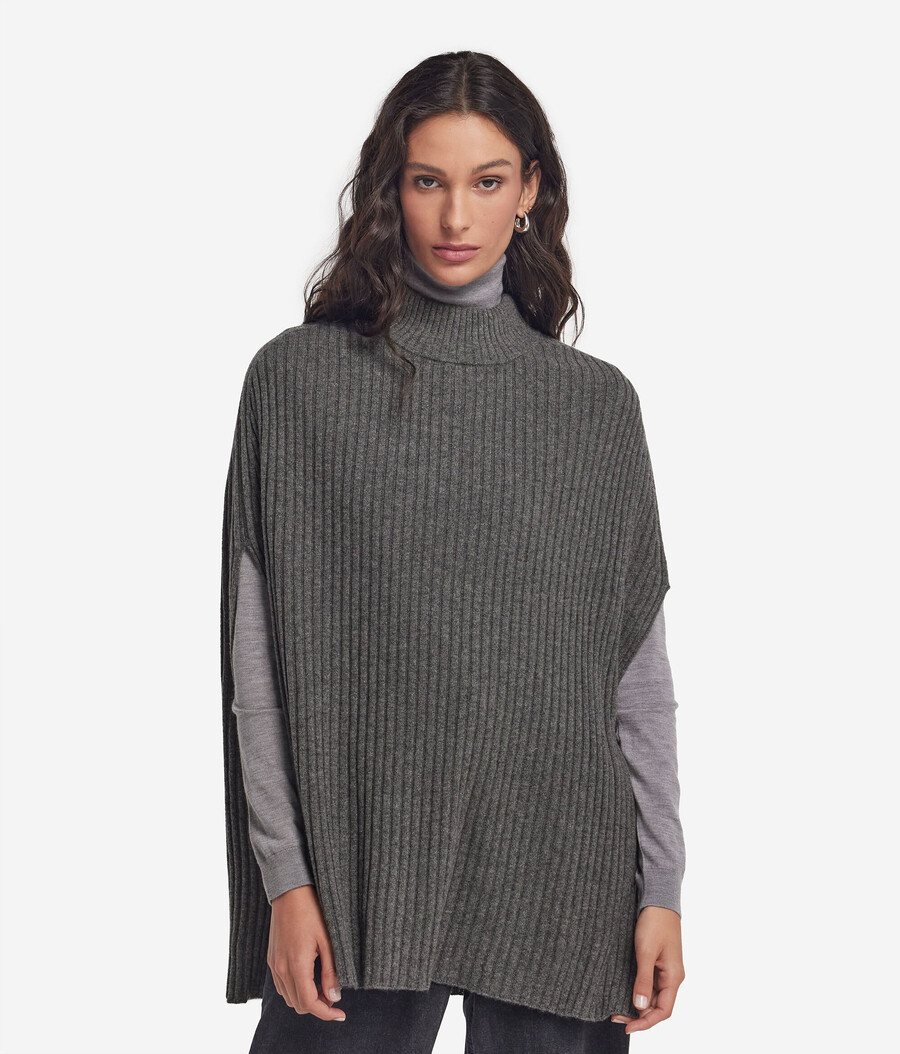 ribbad ultrasoft cashmere cape