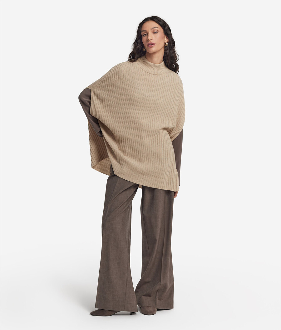 ribbad ultrasoft cashmere cape