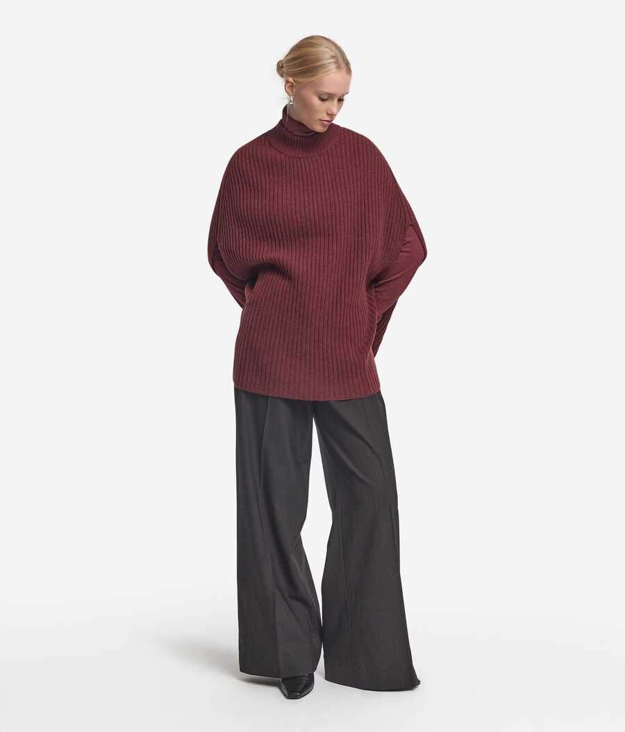 ribbad ultrasoft cashmere cape