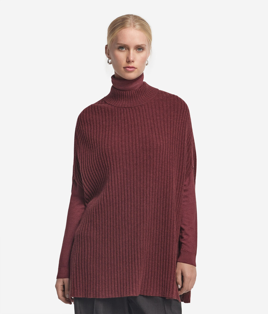 ribbad ultrasoft cashmere cape