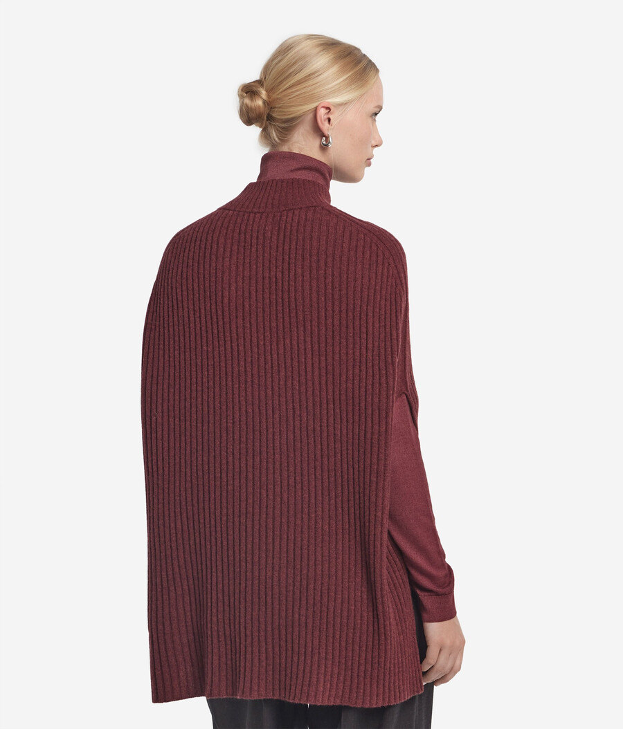 ribbad ultrasoft cashmere cape