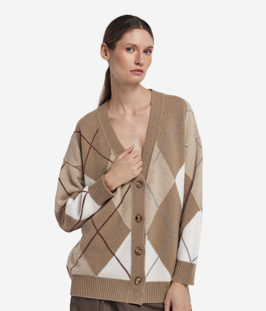 ultramjuk cashmere diamond cardigan