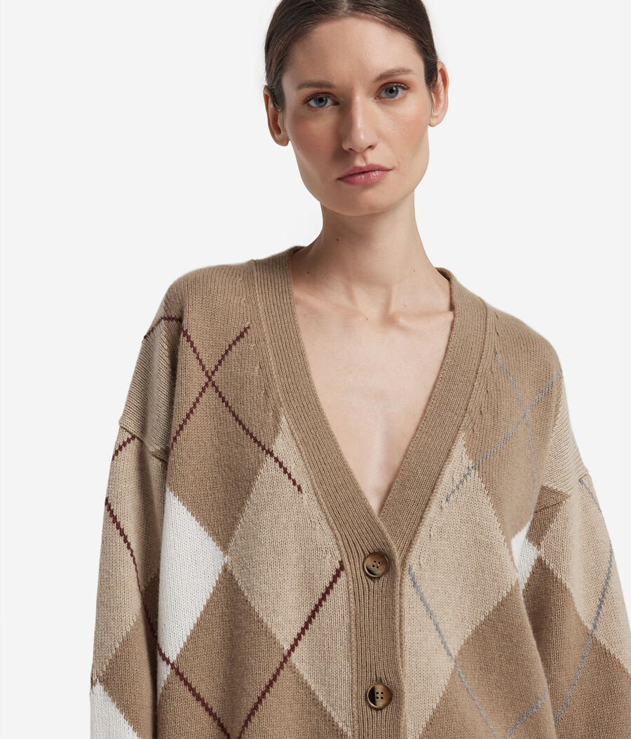 ultramjuk cashmere diamond cardigan