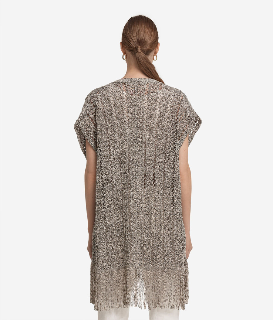 kimono med genombrutna paljetter