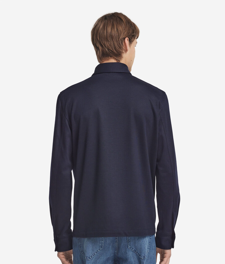 överskjorta i ulljersey
