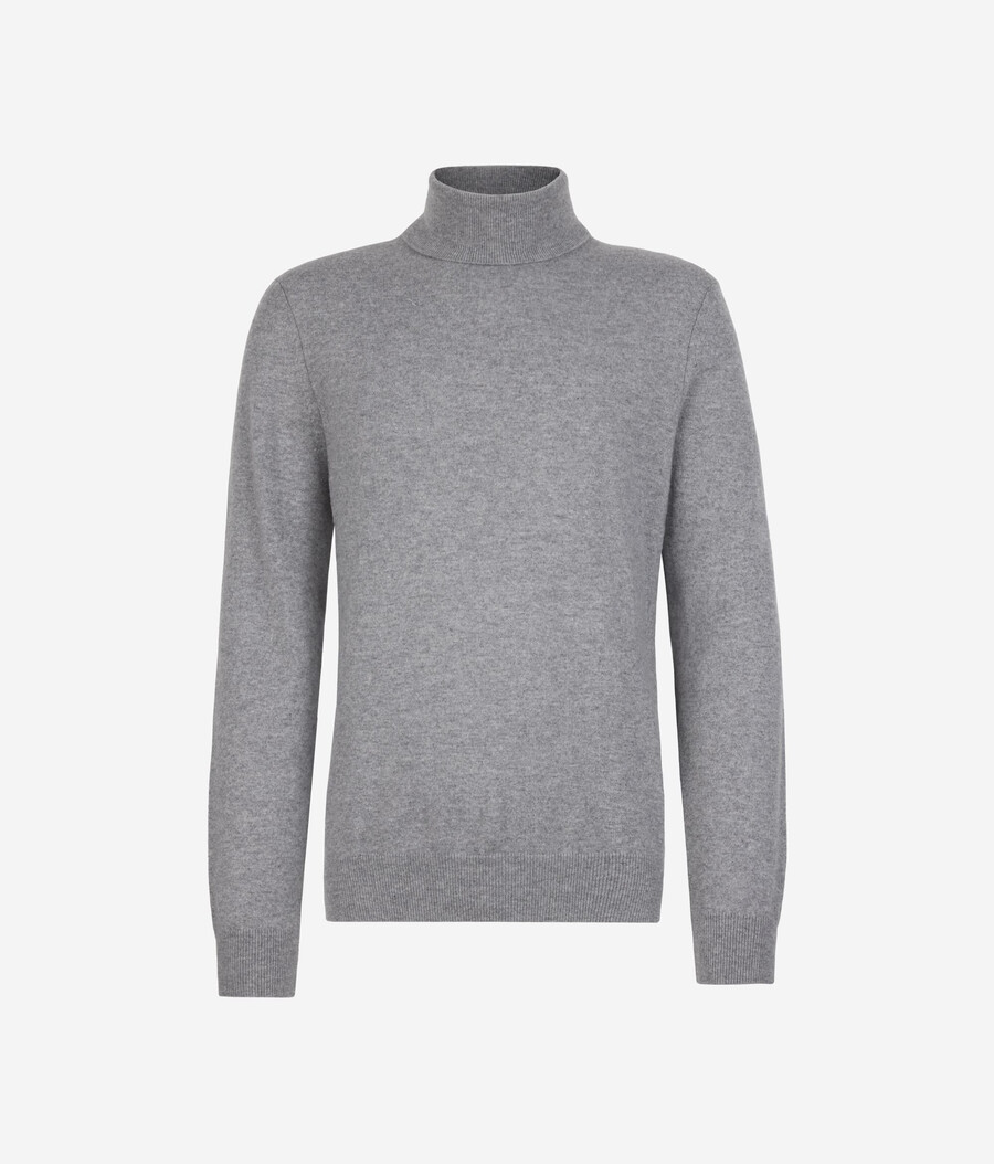 ultramjuk kashmirtröja med polotröja