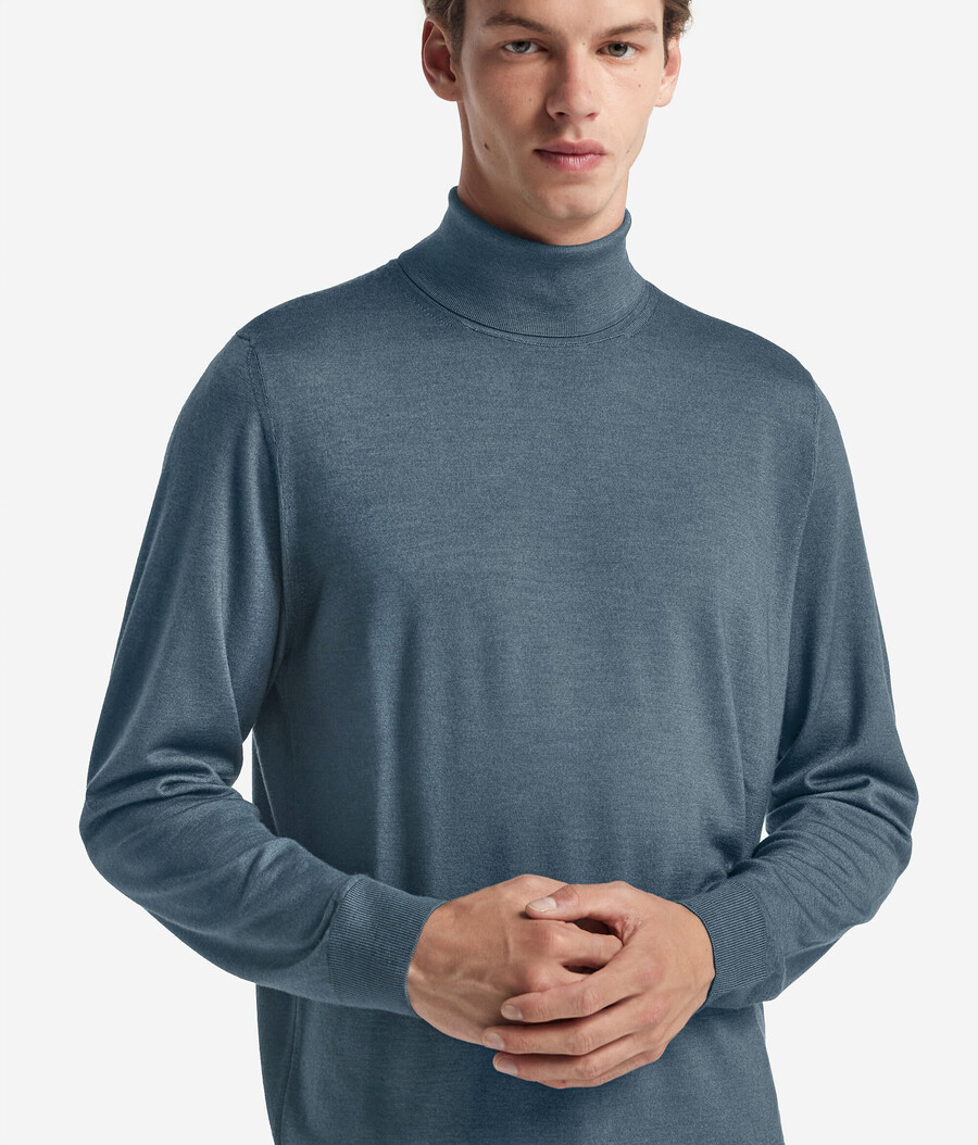 ultrafin kashmirtröja med polotröja