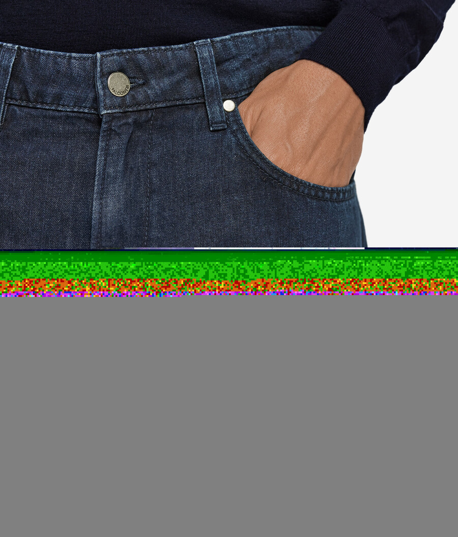 jeans i bomull och linne
