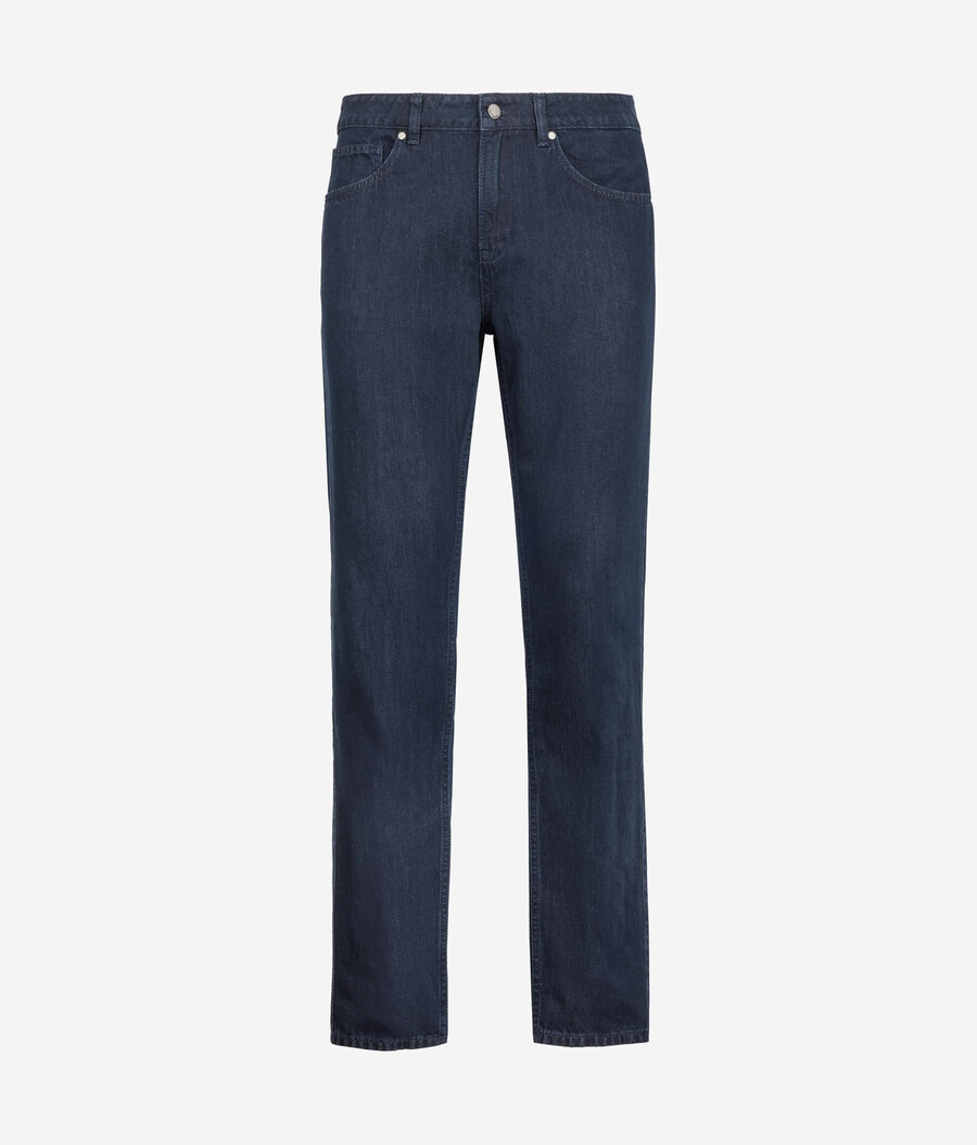 jeans i bomull och linne