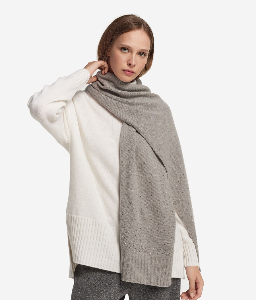 kashmirhalsduk med strass