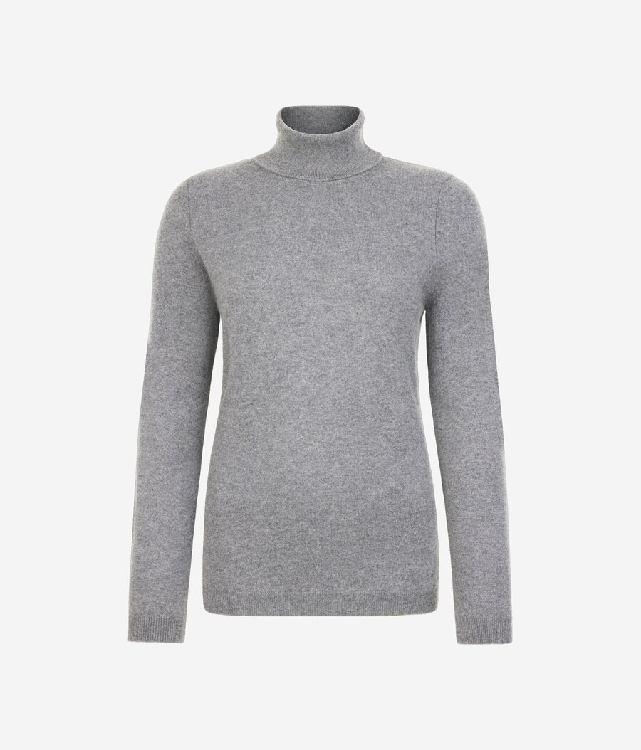 ultramjuk kashmirtröja med polotröja