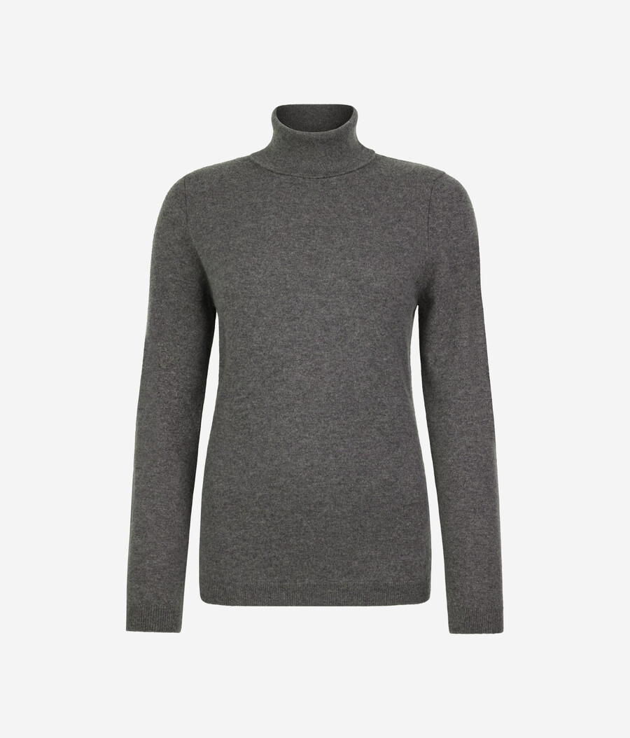 ultramjuk kashmirtröja med polotröja