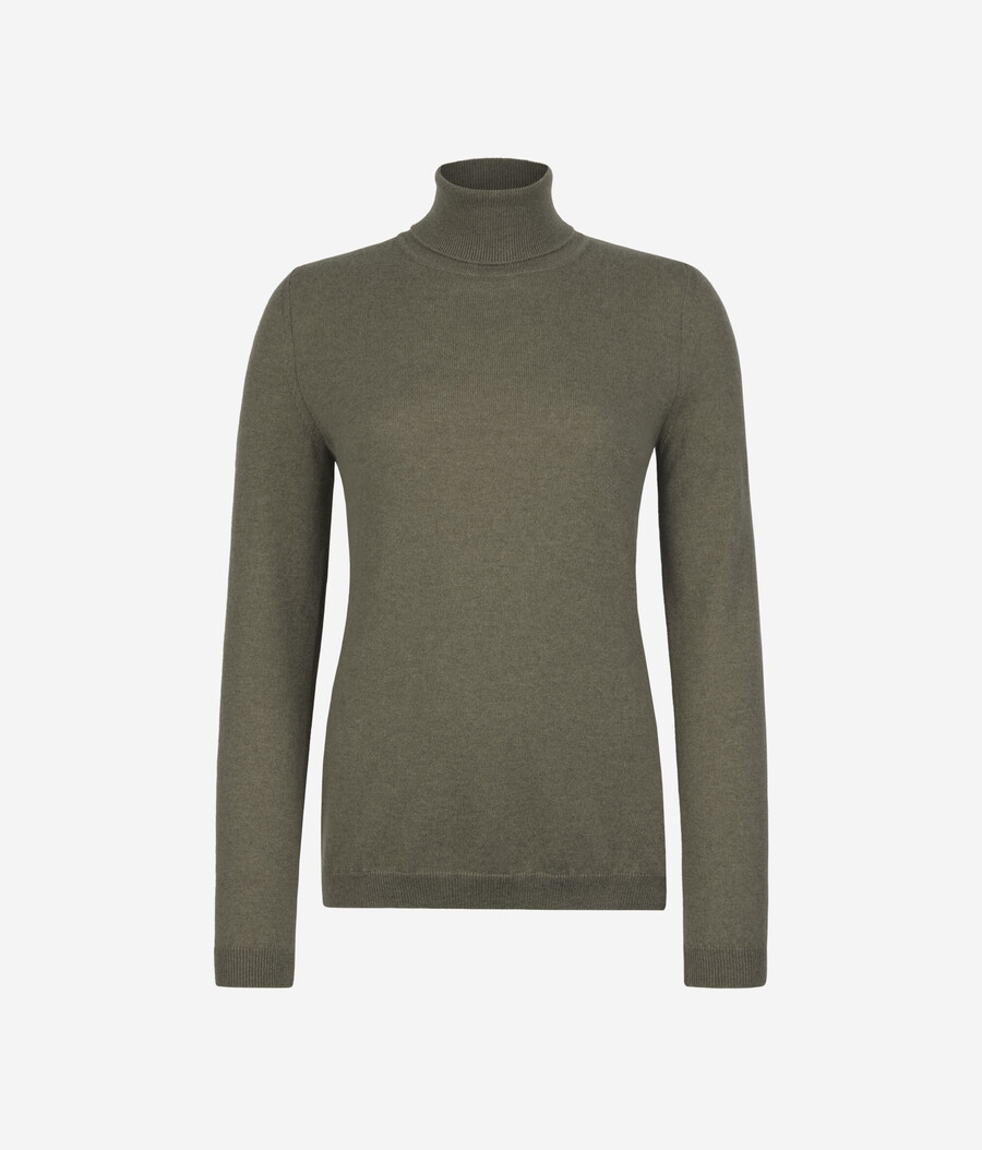 ultramjuk kashmirtröja med polotröja
