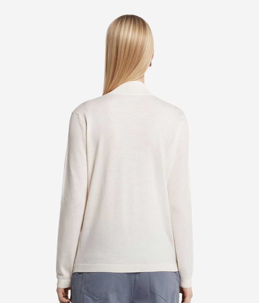 polotröja med kashmirfinish