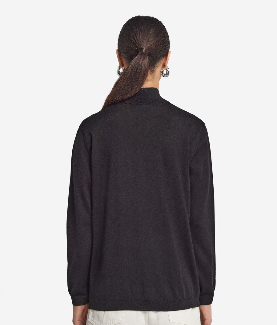 polotröja med kashmirfinish