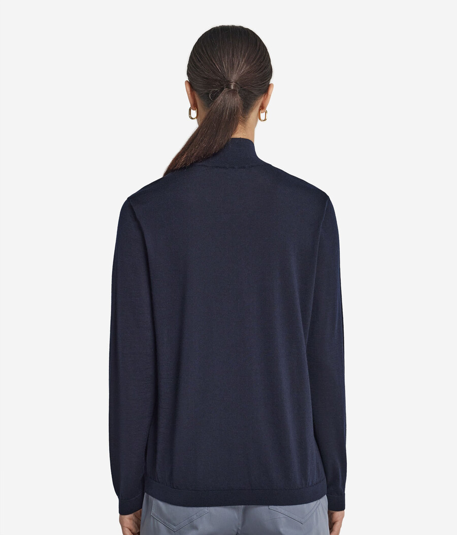 polotröja med kashmirfinish