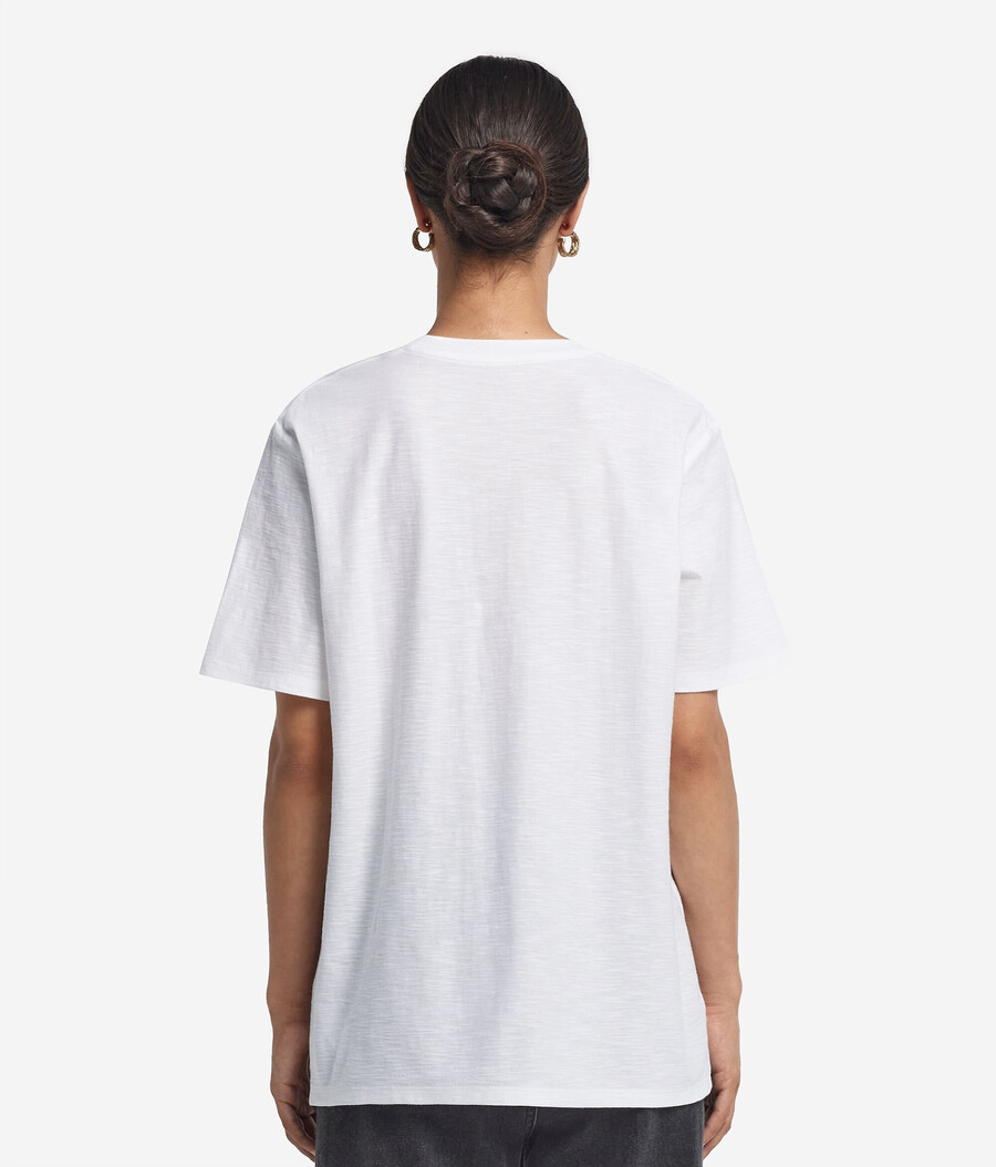 kortärmad rundhalsad bomulls-t-shirt