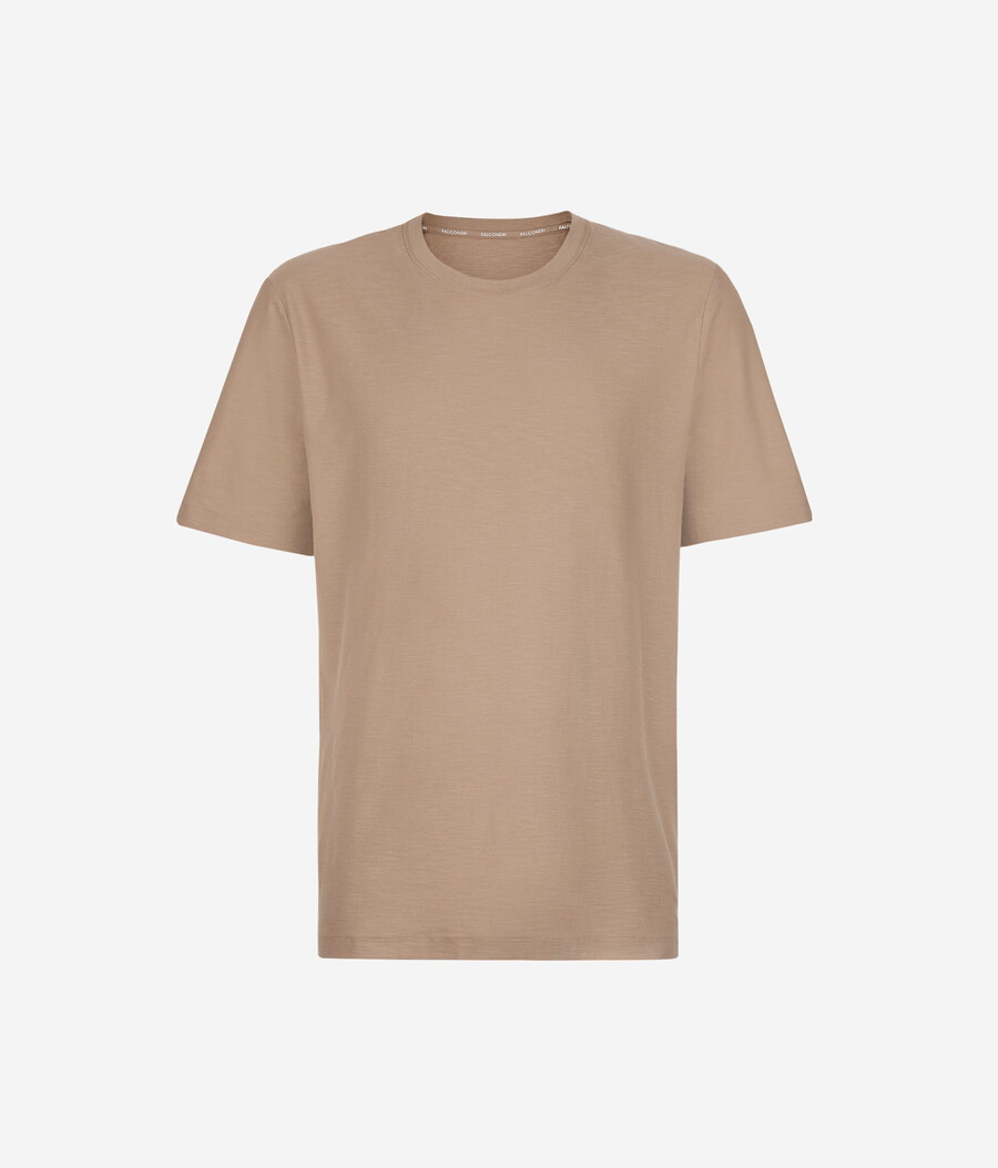 kortärmad t-shirt med vridstygn