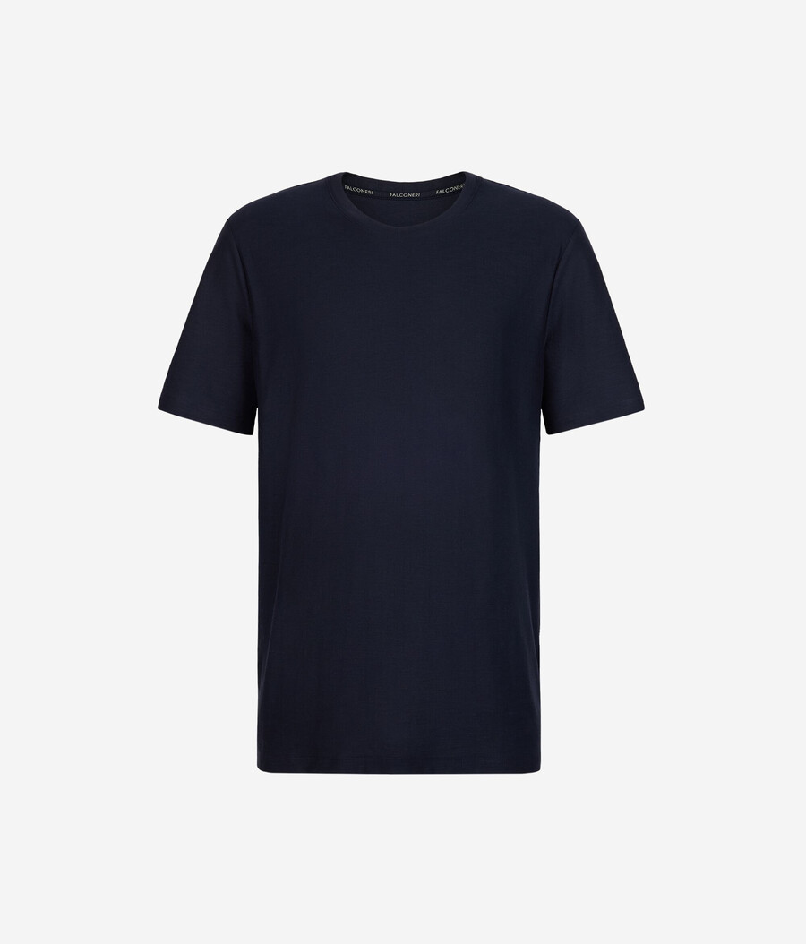 kortärmad t-shirt med vridstygn