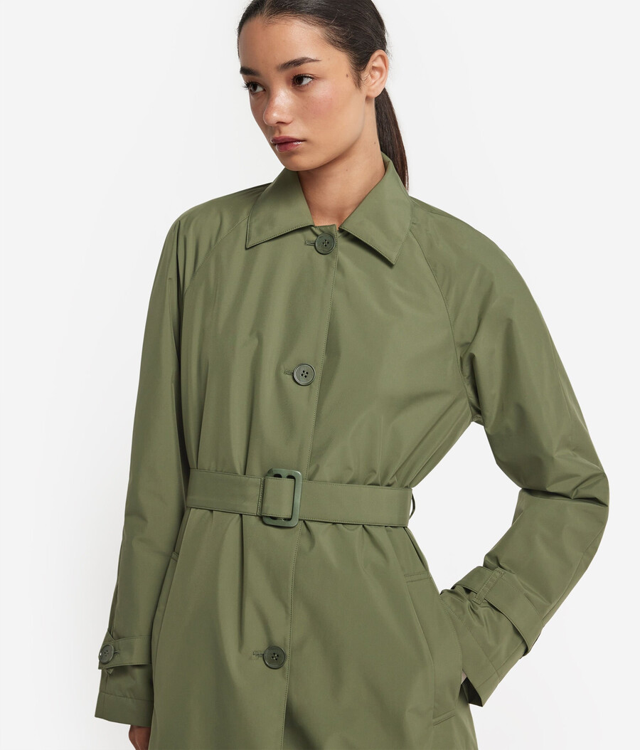 lång teknisk trenchcoat