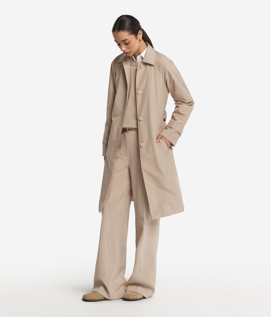 lång teknisk trenchcoat