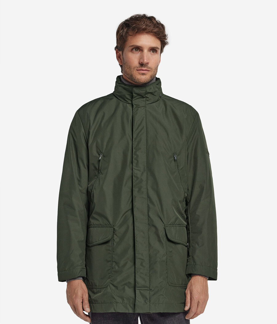 parka i tekniskt kashmirtyg