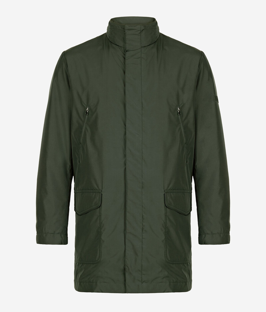 parka i tekniskt kashmirtyg
