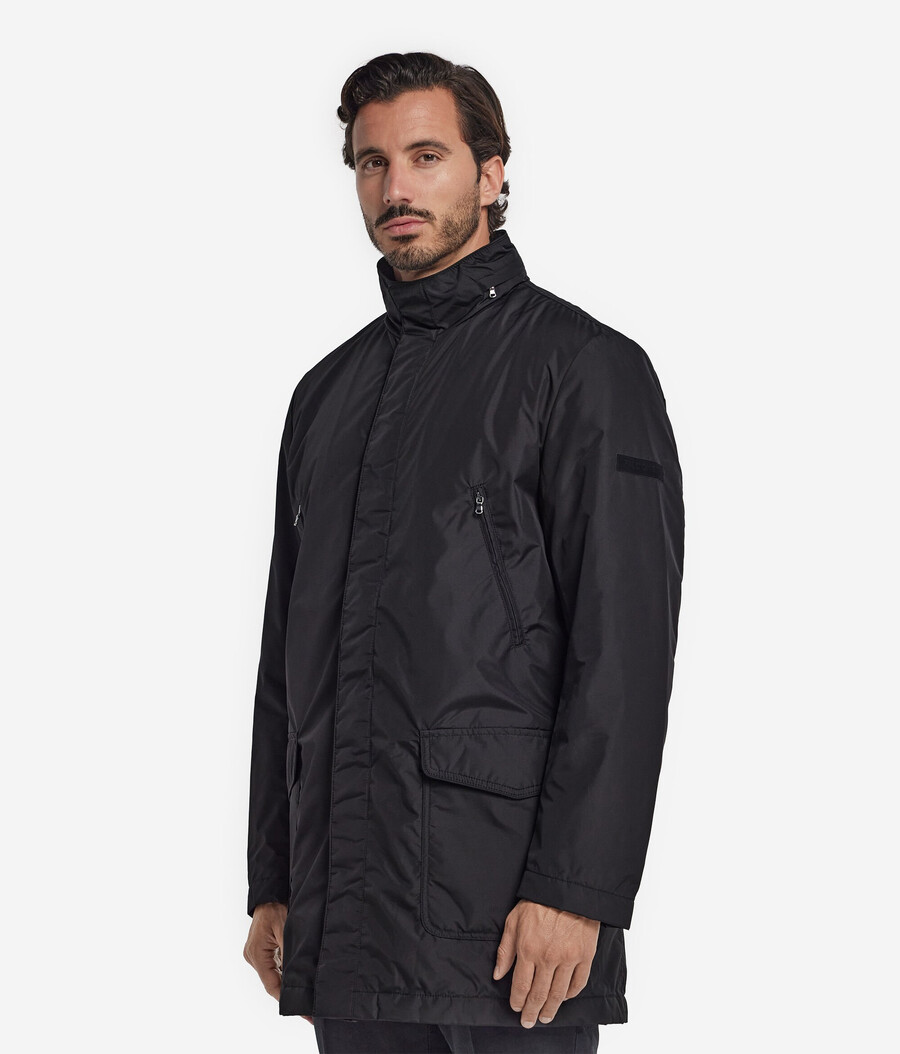 parka i tekniskt kashmirtyg