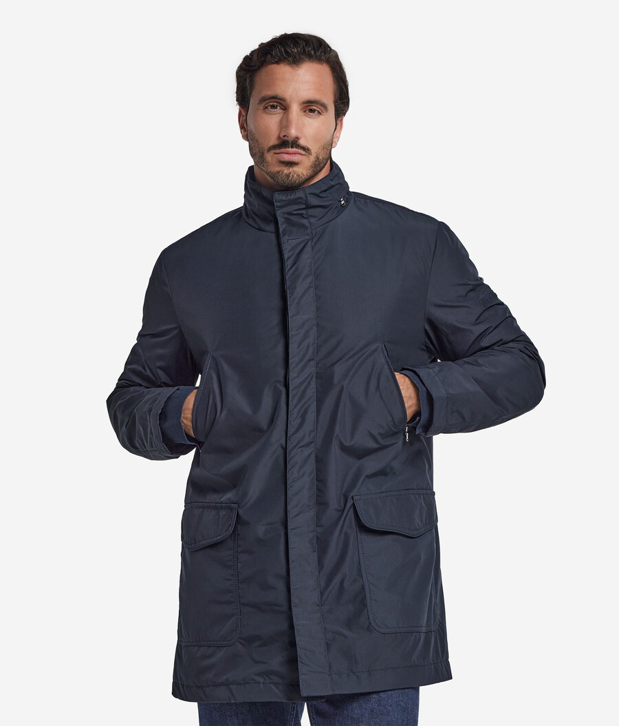parka i tekniskt kashmirtyg