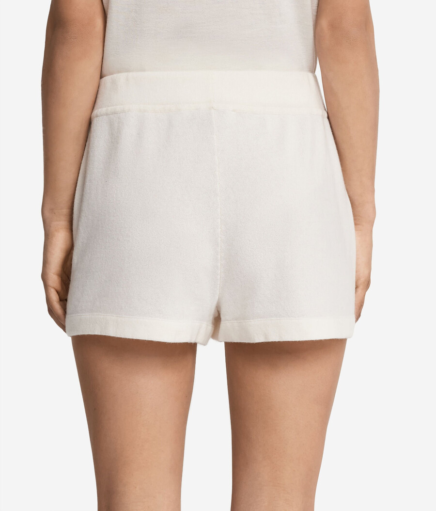 kashmirshorts med blombroderi